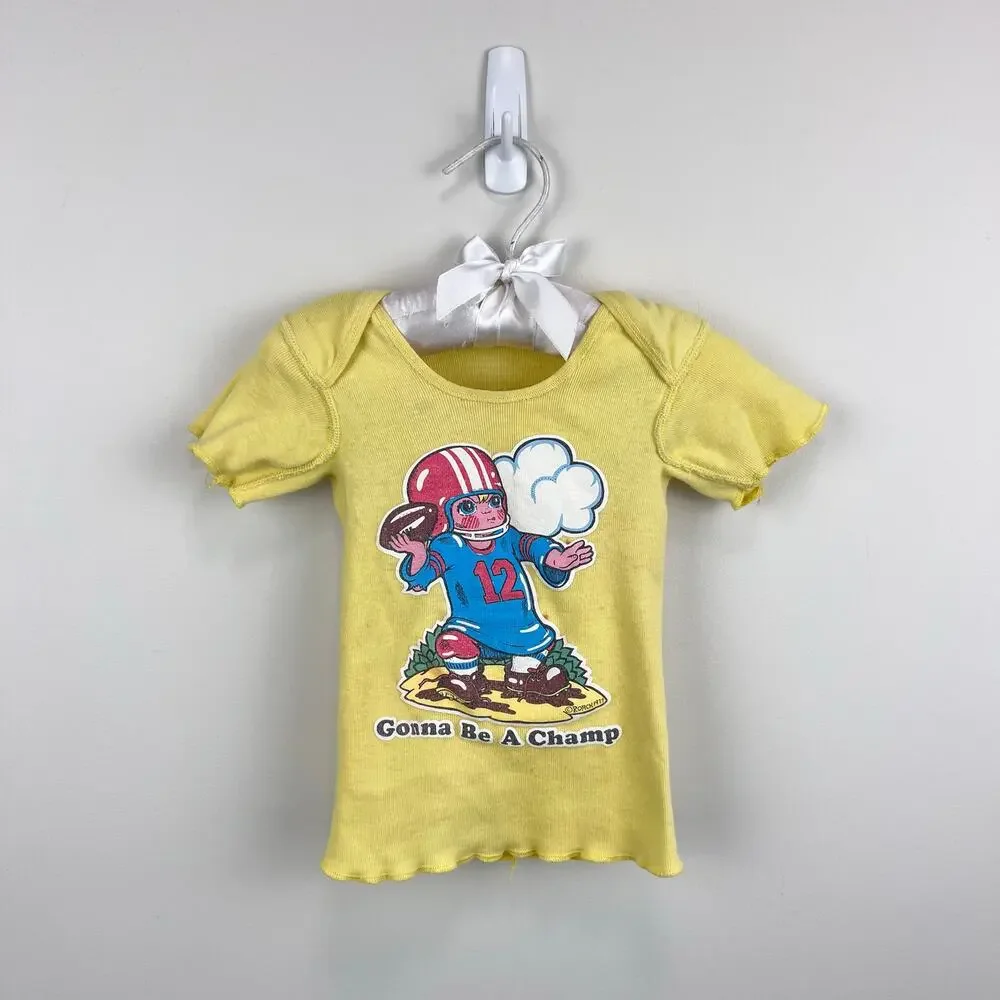Vintage Carter's Gonna Be A Champ Football T-Shirt 2T USA